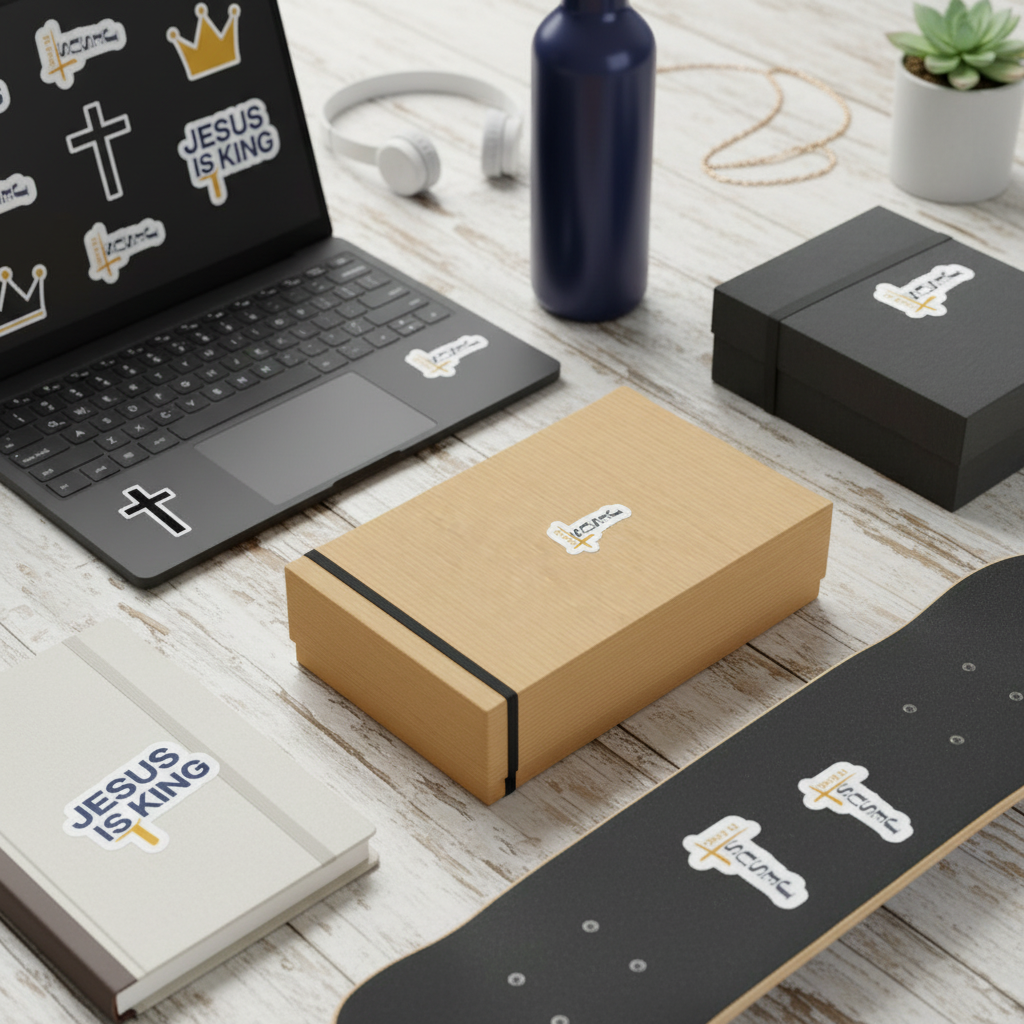 Jesus Is King  — Vertical Decal