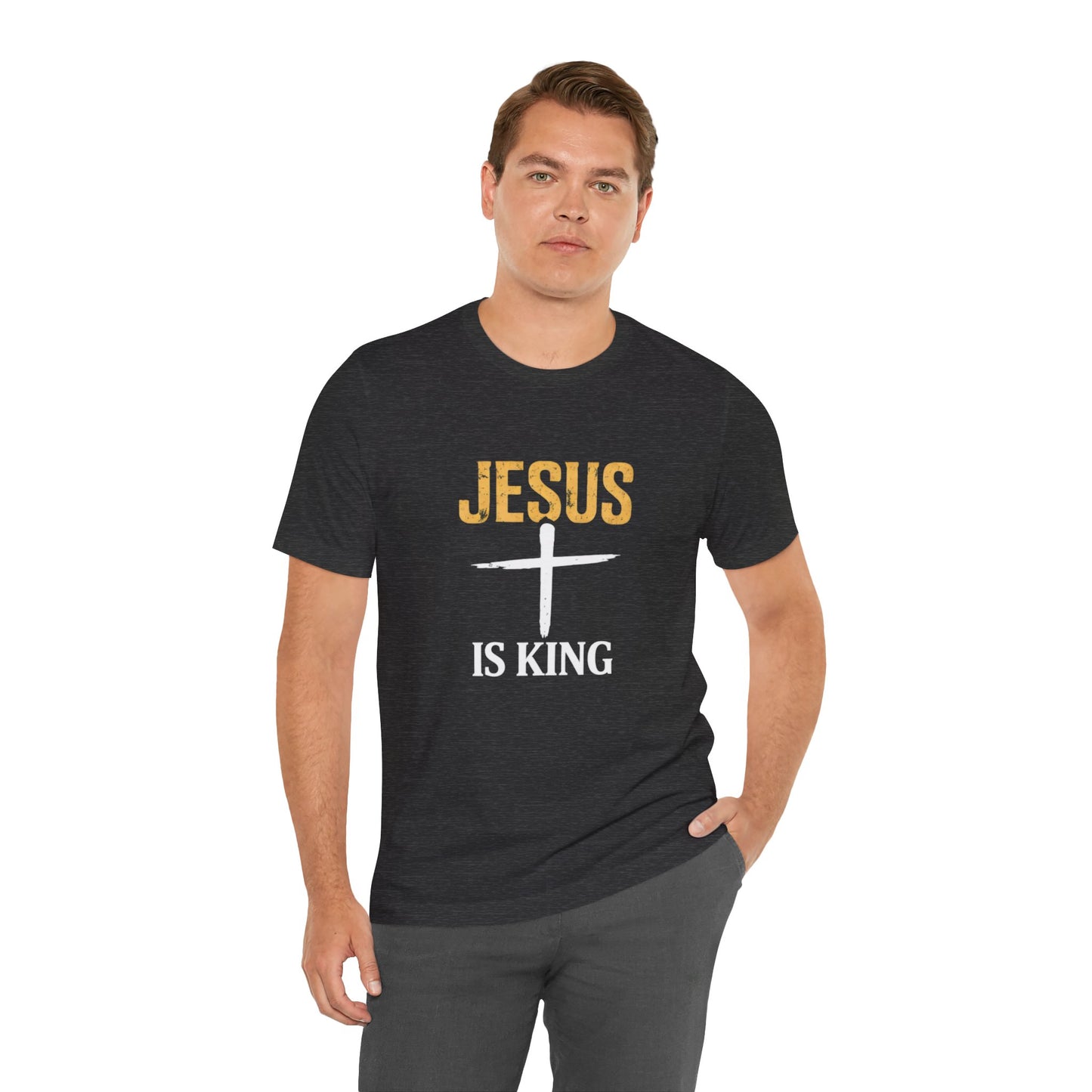 Jesus Is King —Bold Cross Tee