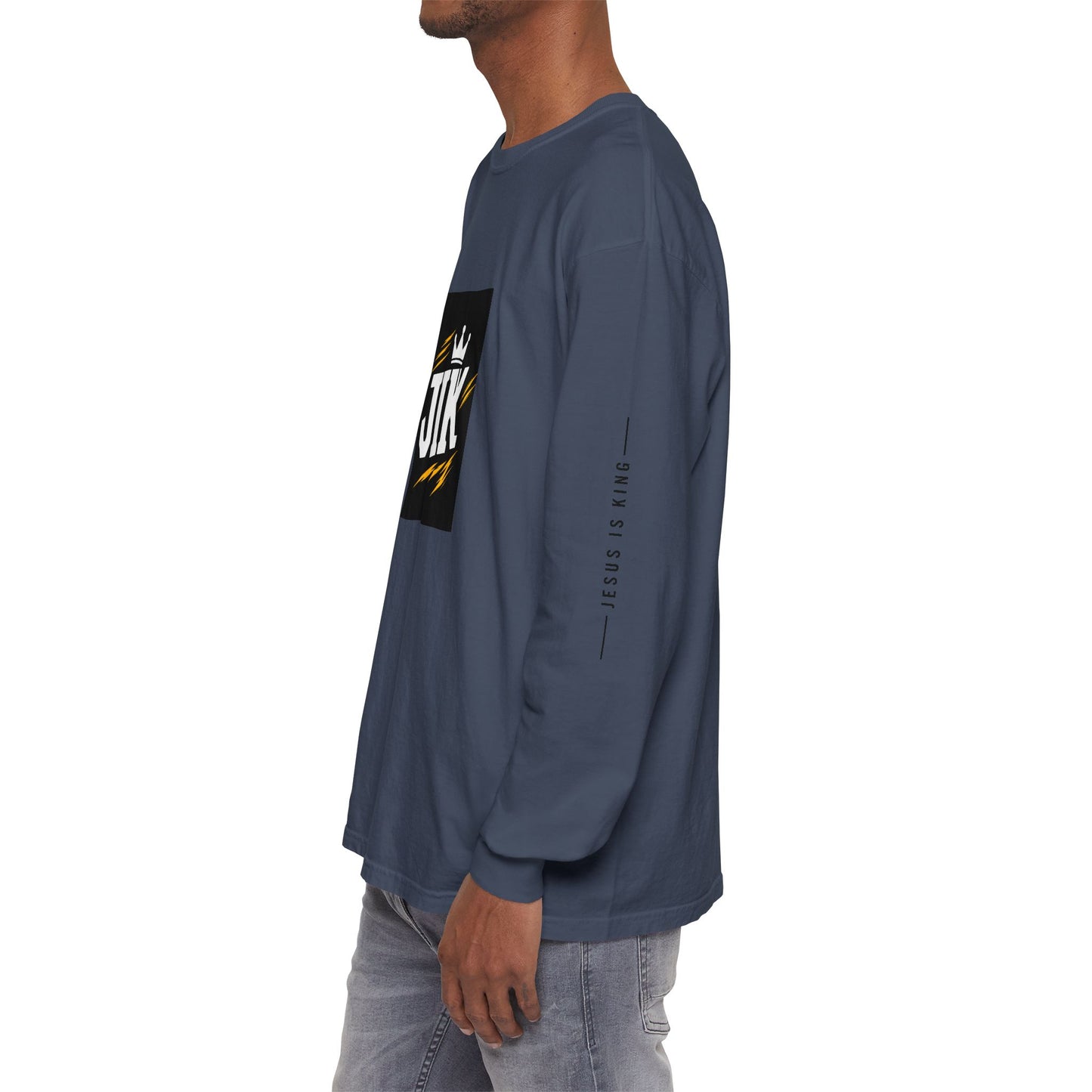 JIK Crown Long Sleeve — Bold Men's Tee