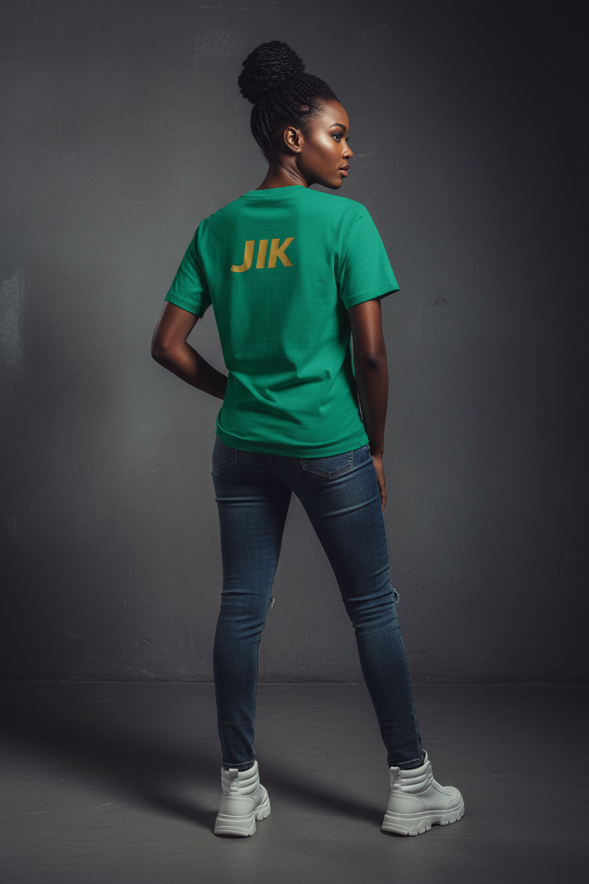 Jesus Is King — Vertical Cross Tee (JIK Back)
