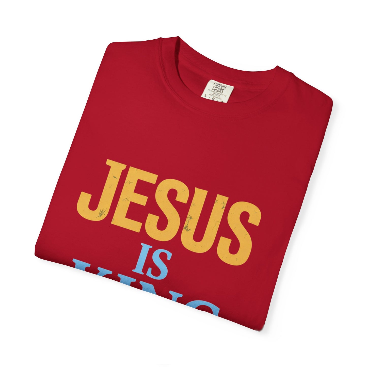 Jesus is King-Classic contrast tee