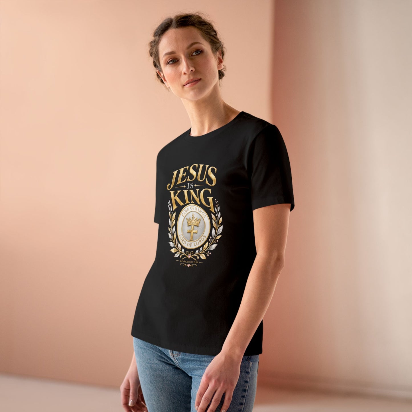 Jesus Is King Crown  —Women's Tee