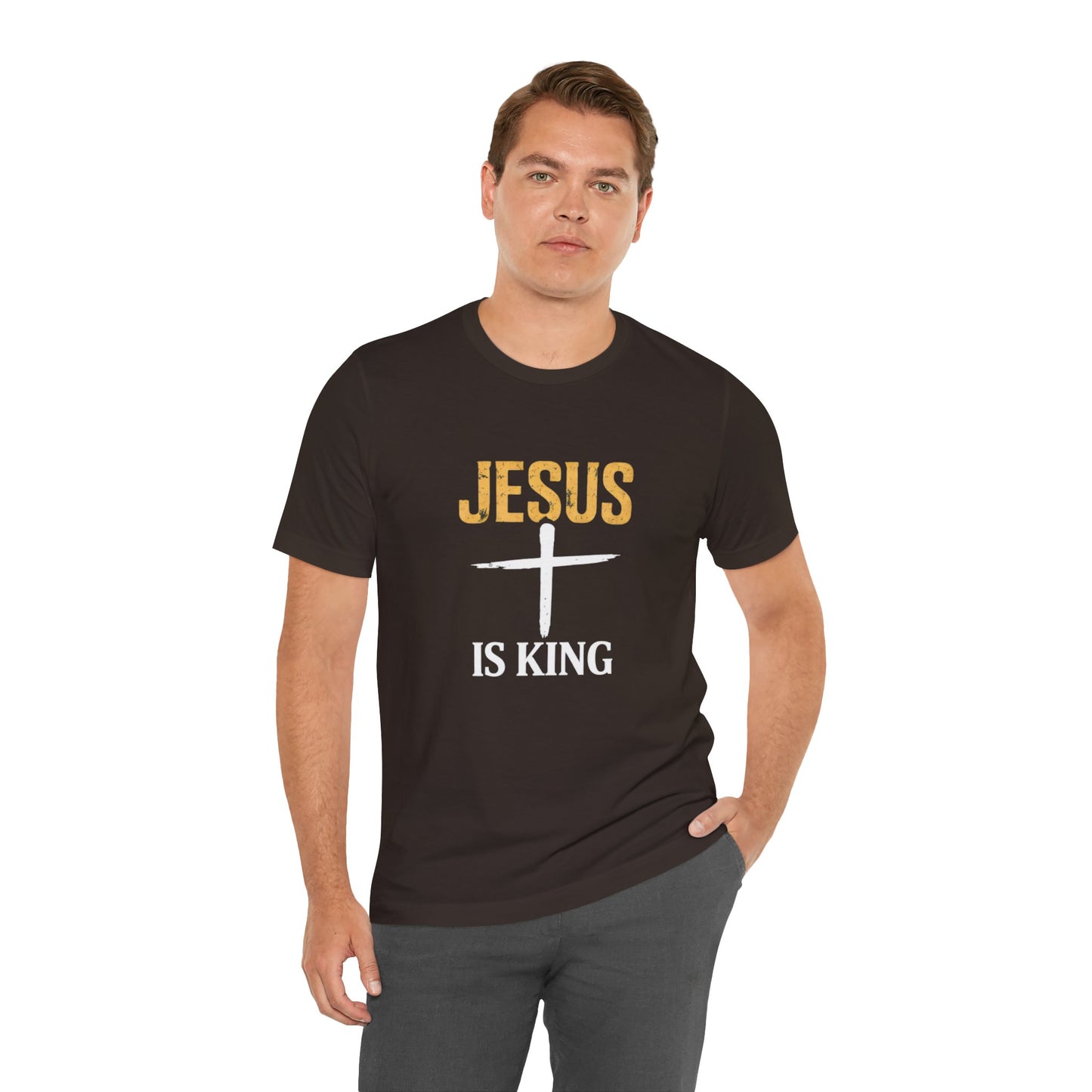 Jesus Is King —Bold Cross Tee