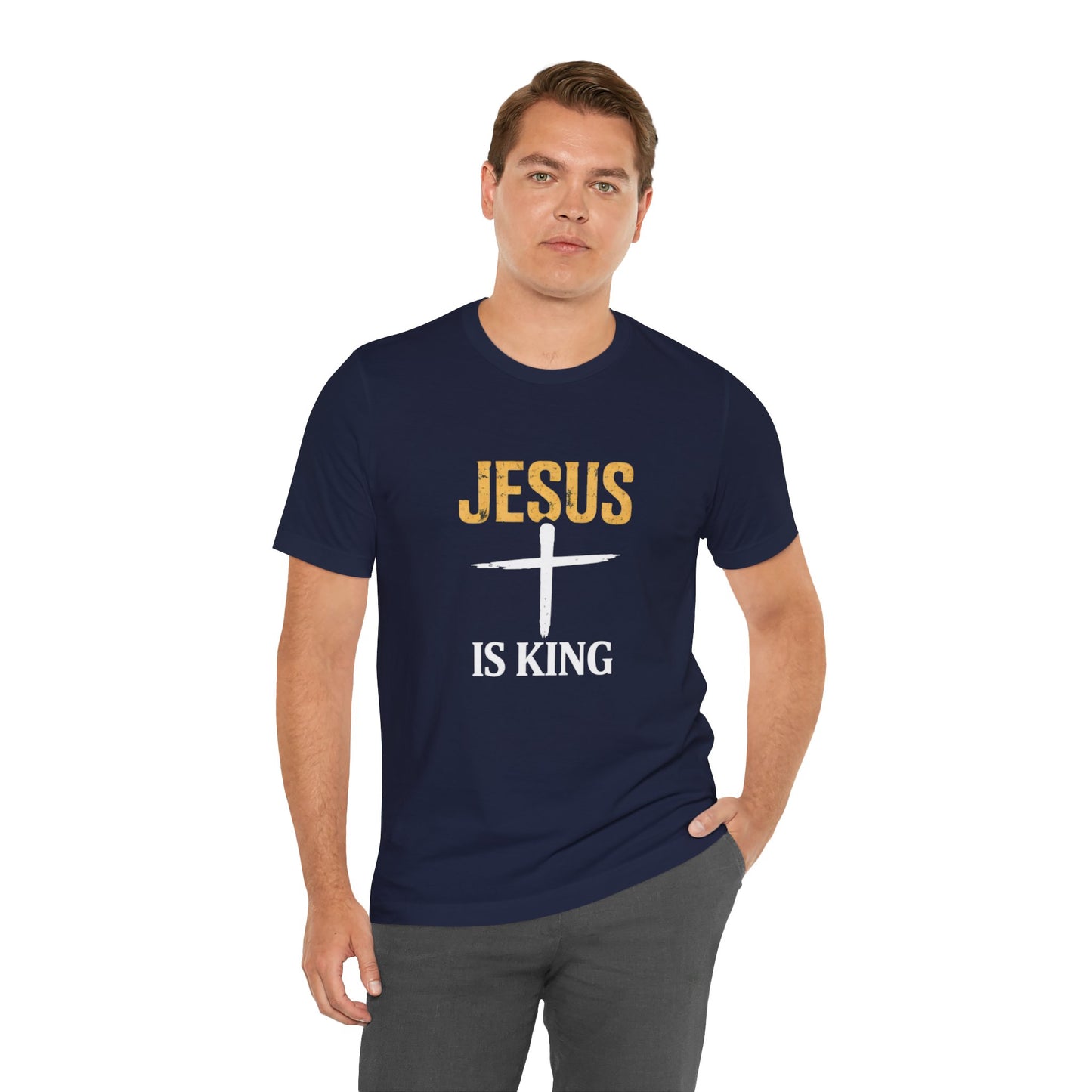 Jesus Is King —Bold Cross Tee