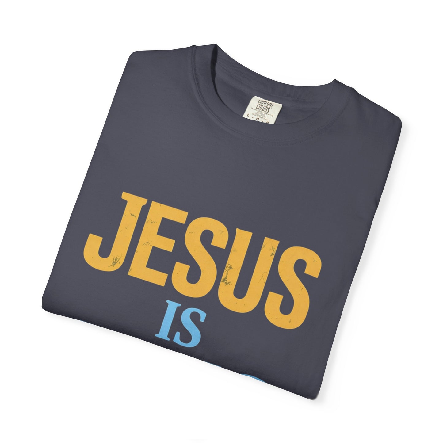 Jesus is King-Classic contrast tee