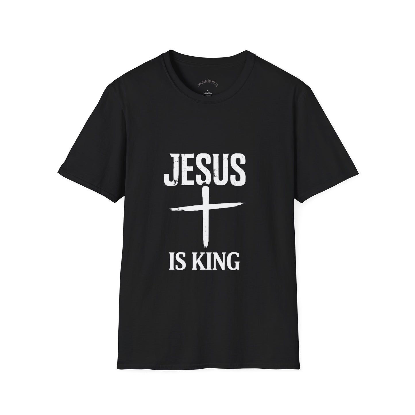 Cross Mark “Jesus Is King” —  Unisex Tee
