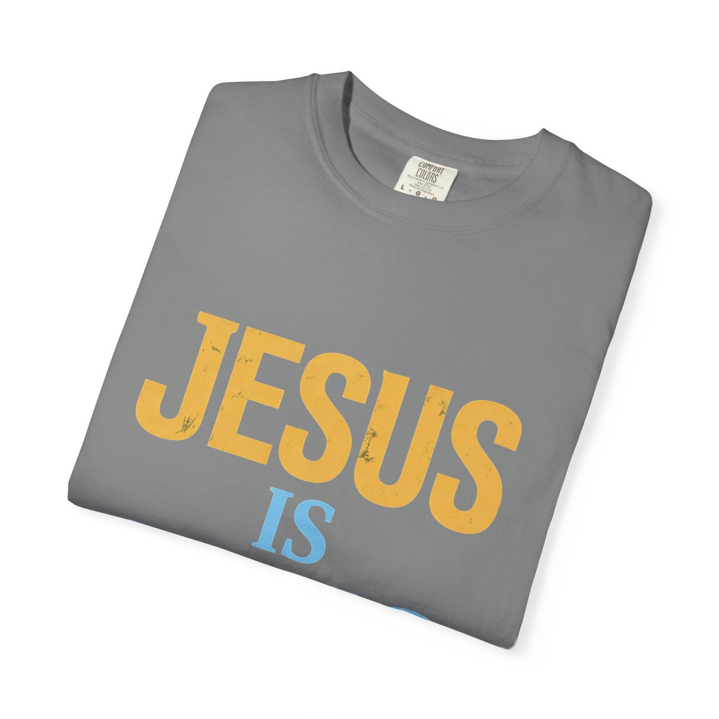 Jesus is King-Classic contrast tee