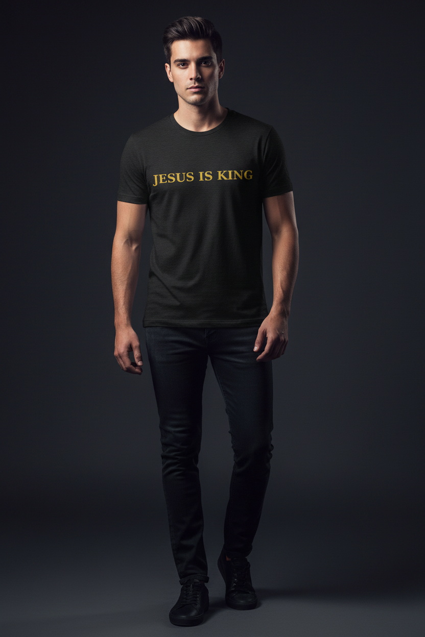 Signature Minimal “Jesus Is King” Tee