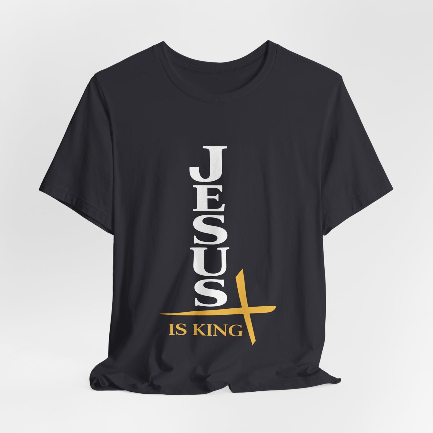 Jesus Is King — Vertical Cross Tee (JIK Back)