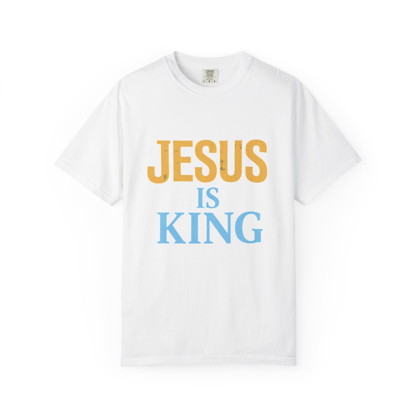 Jesus is King-Classic contrast tee