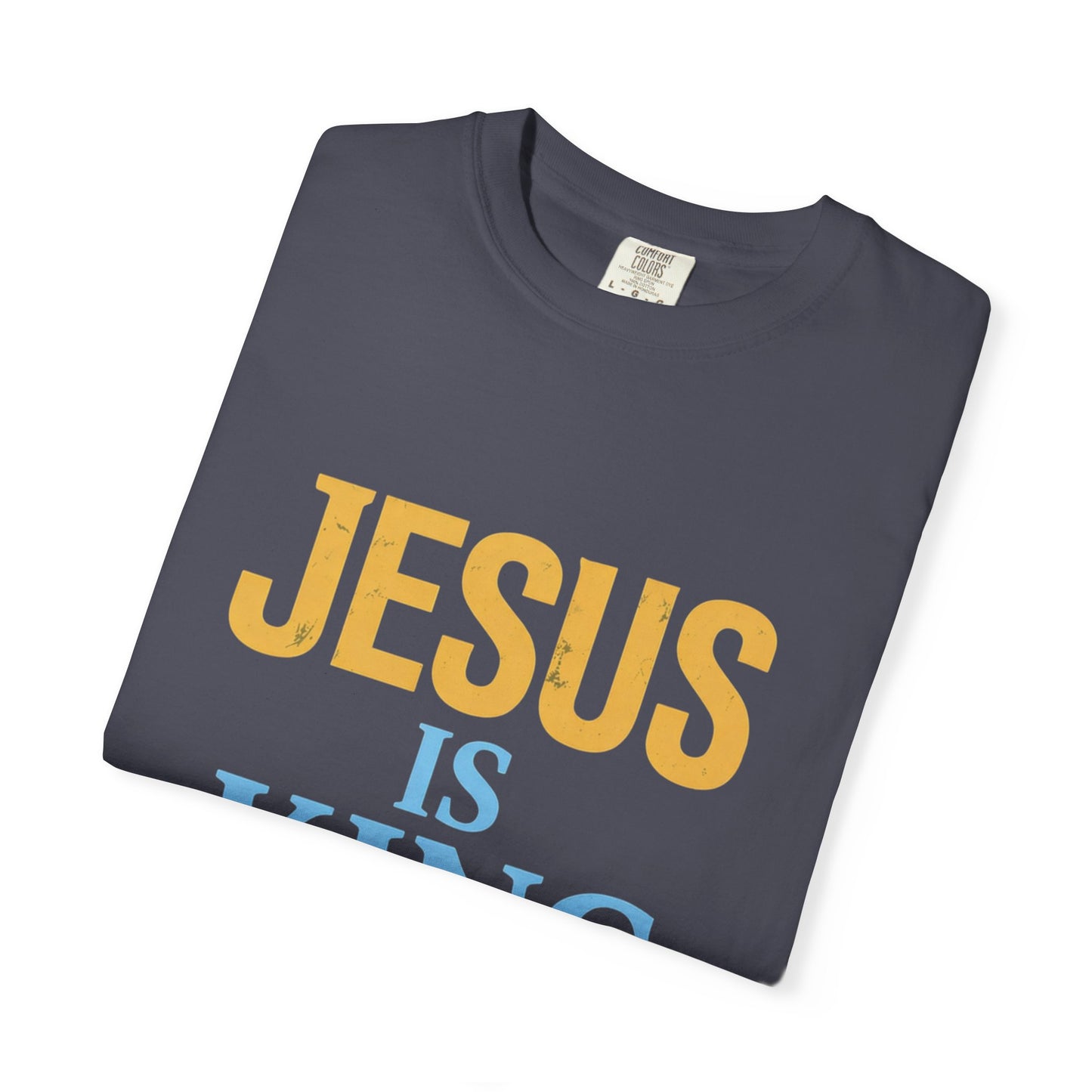 Jesus is King-Classic contrast tee