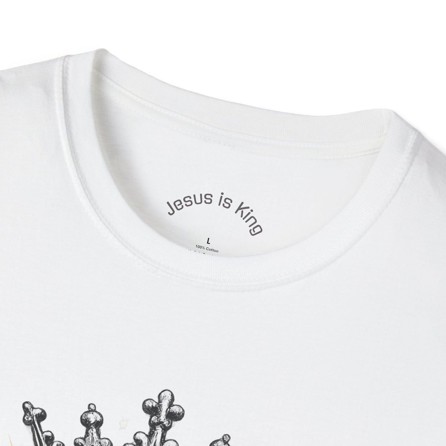 Jesus Is King  — Graphic Tee with Crown