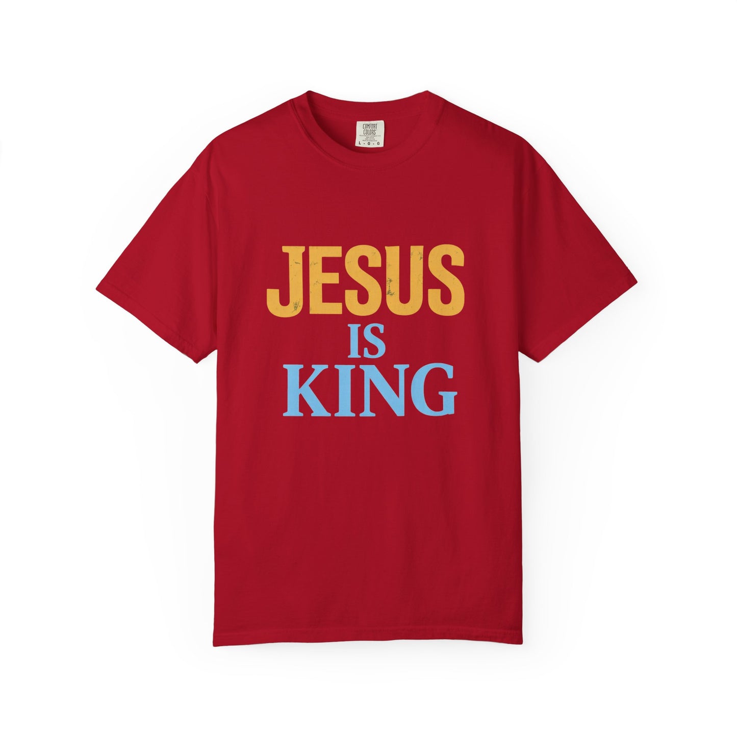 Jesus is King-Classic contrast tee