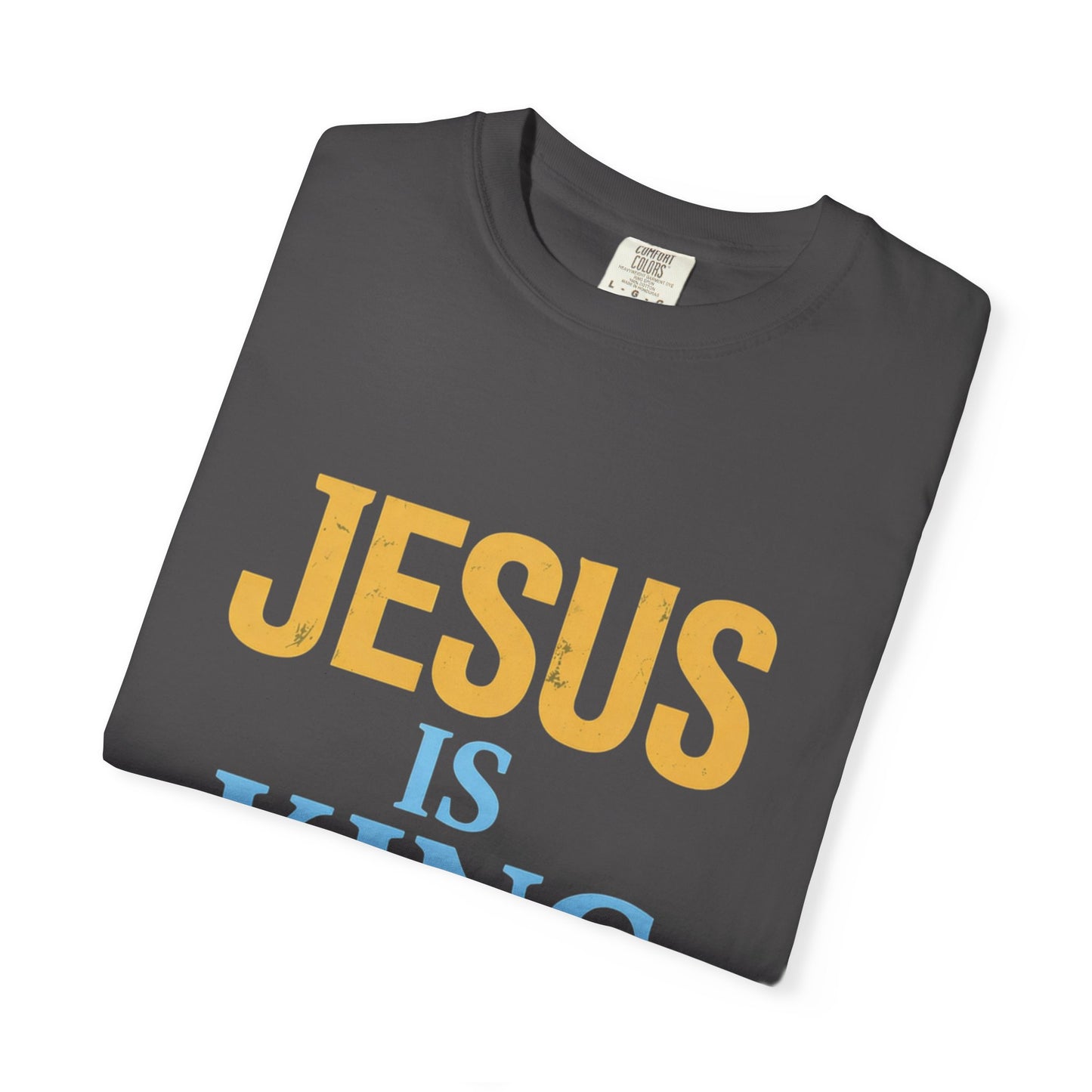 Jesus is King-Classic contrast tee