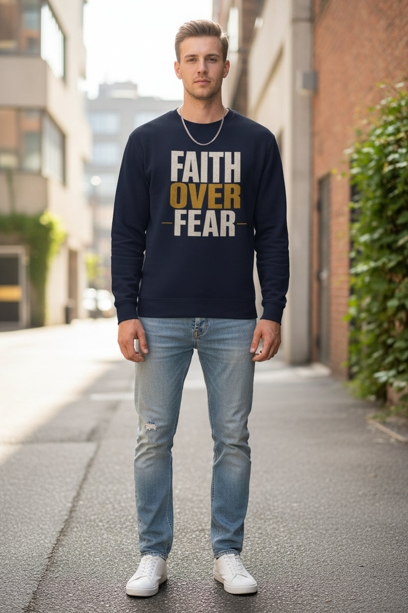 JIK Faith Over Fear Crewneck Sweatshirt