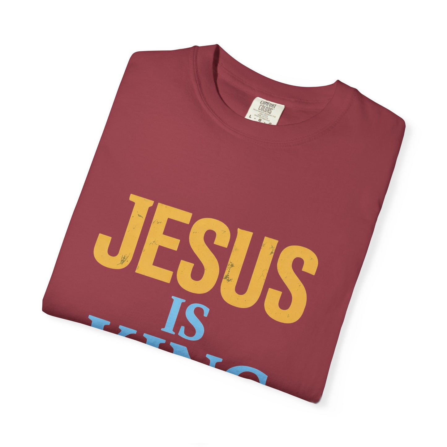 Jesus is King-Classic contrast tee