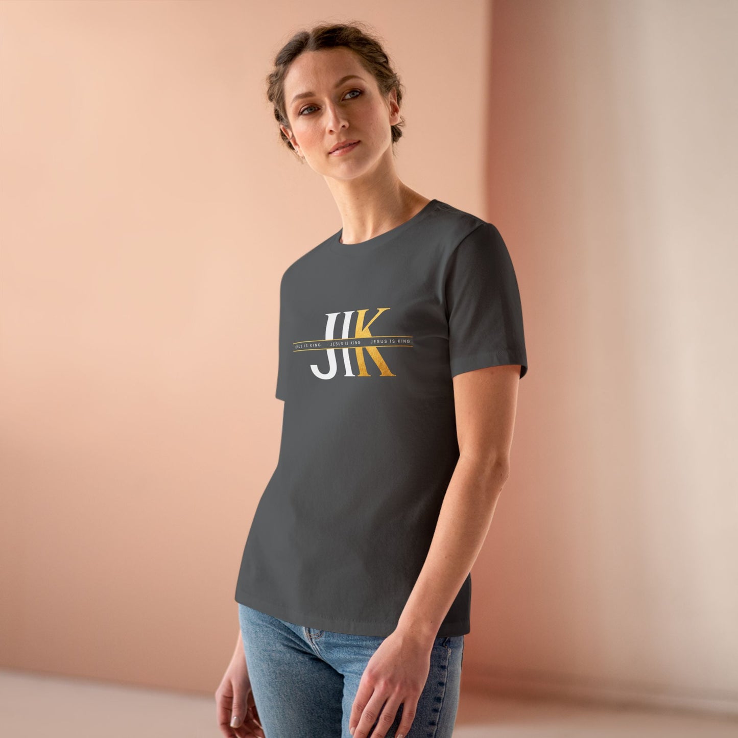 JIK Women's Tee  - Minimal Gold Graphic