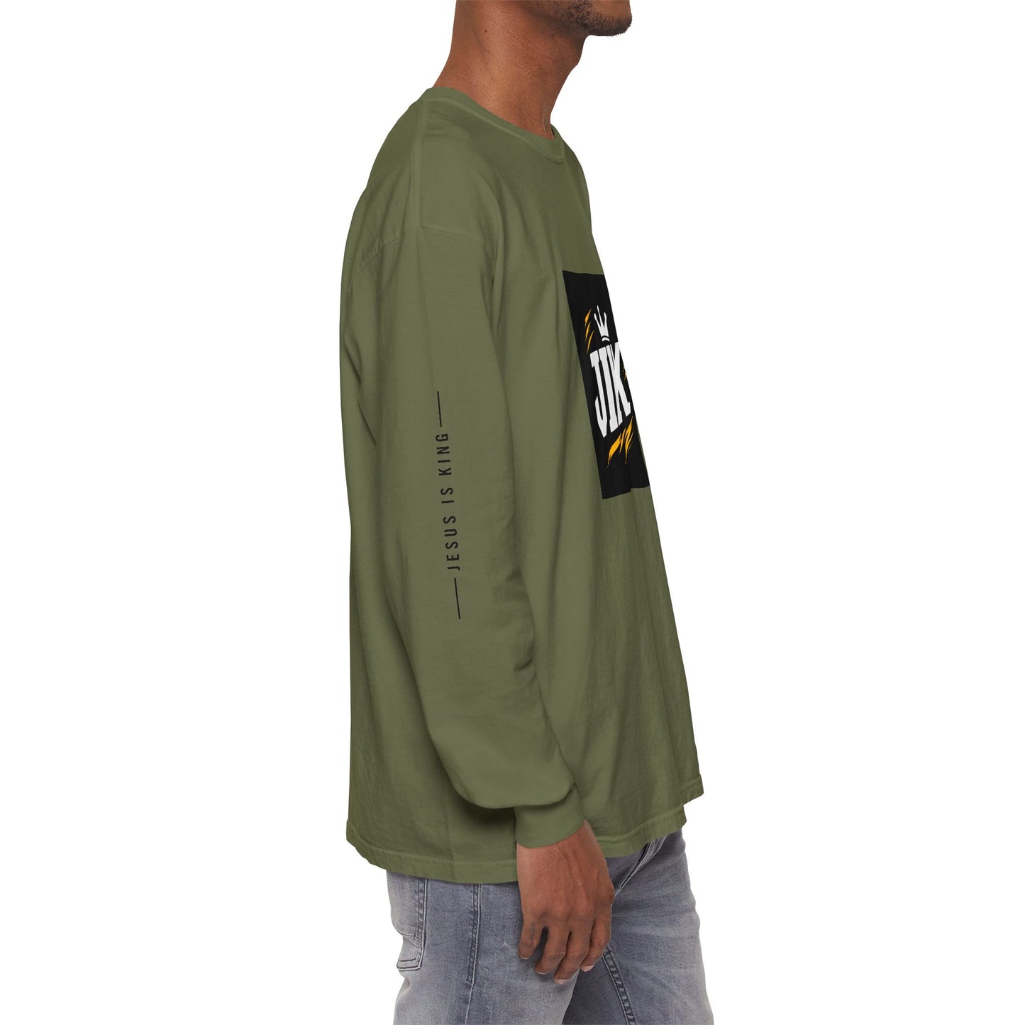 JIK Crown Long Sleeve — Bold Men's Tee