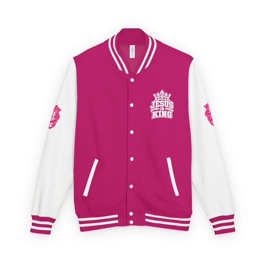 'King of Kings Pink Varsity Jacket