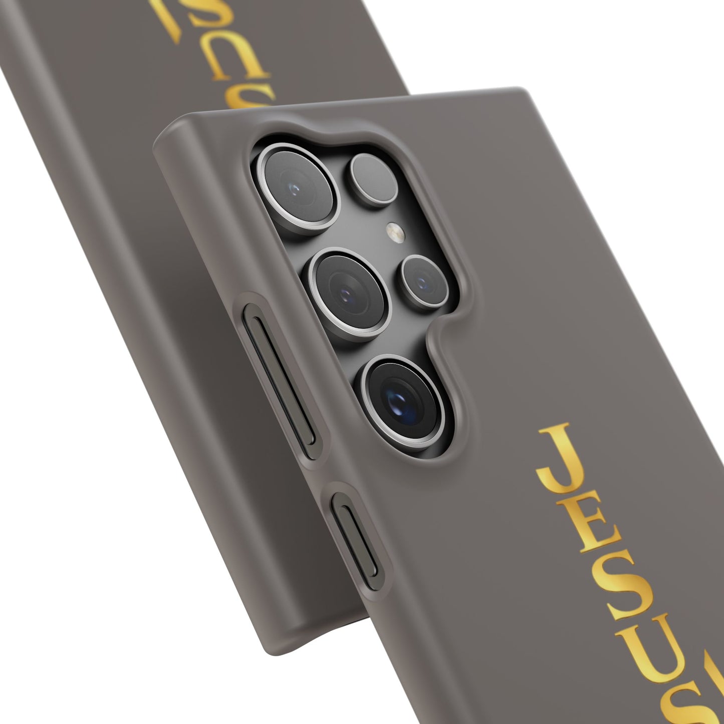 Jesus Is King — Gray Snap Phone Cover