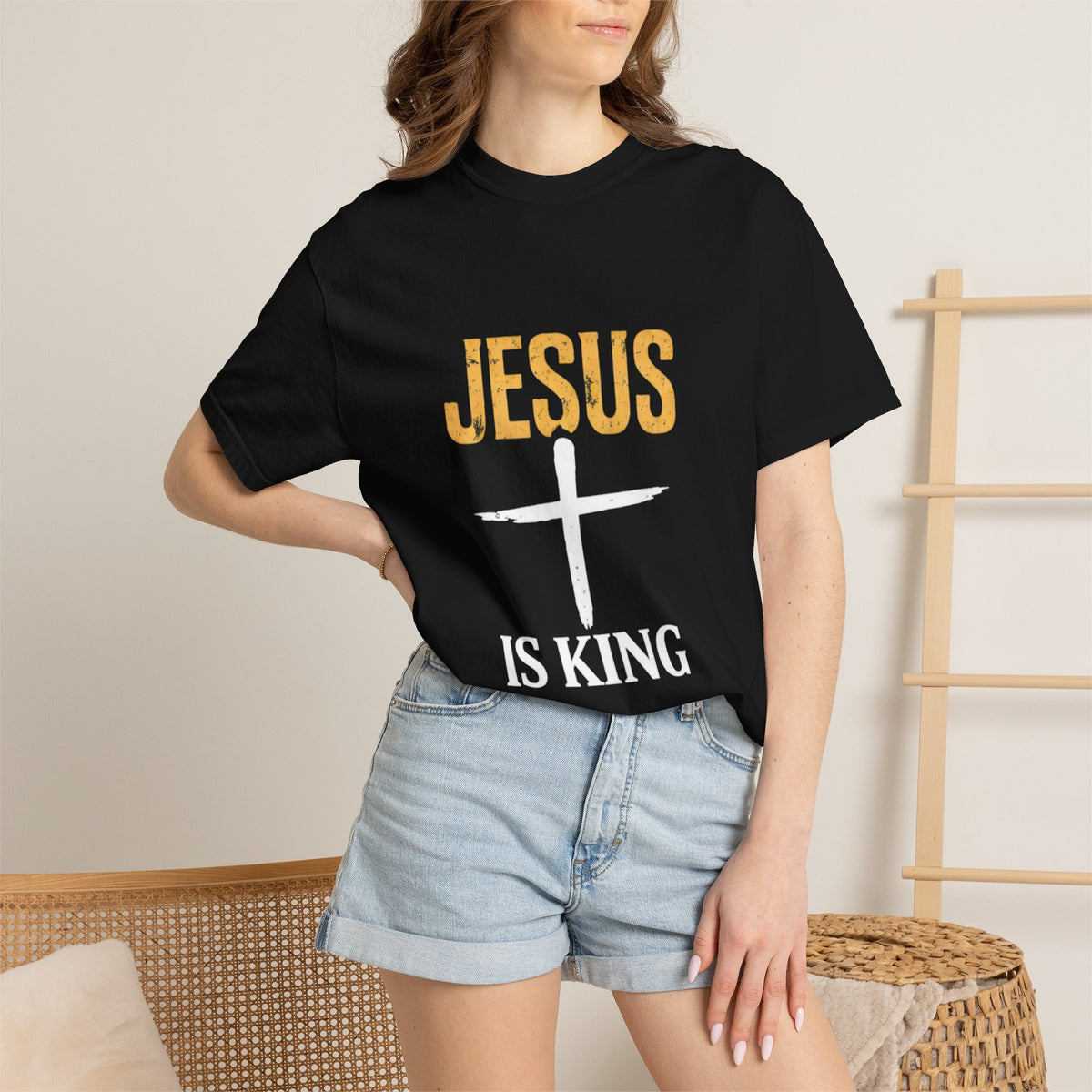 Jesus is King Cross  —  Unisex T-shirt