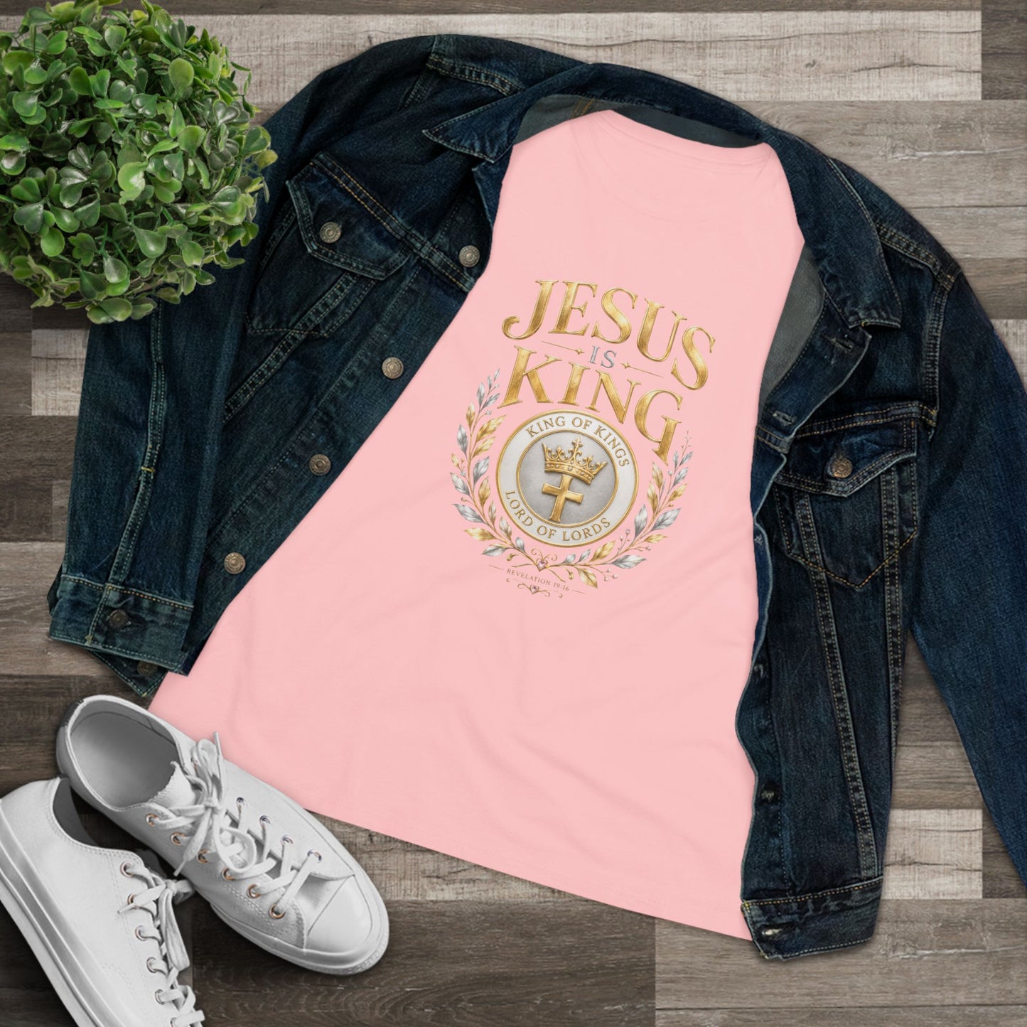 Jesus Is King Crown  —Women's Tee