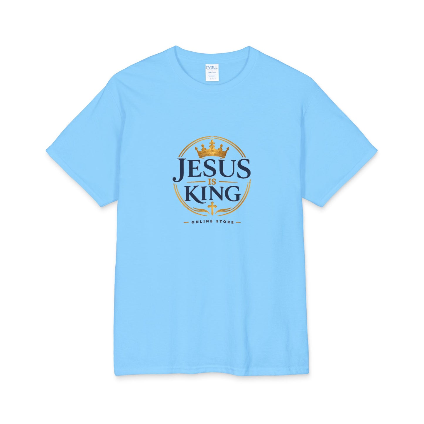Jesus is King —Royal Crest Tee
