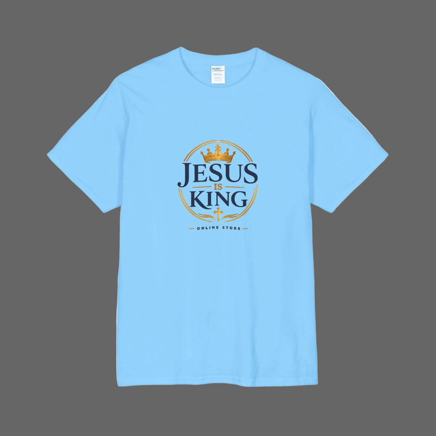 Jesus is King —Royal Crest Tee
