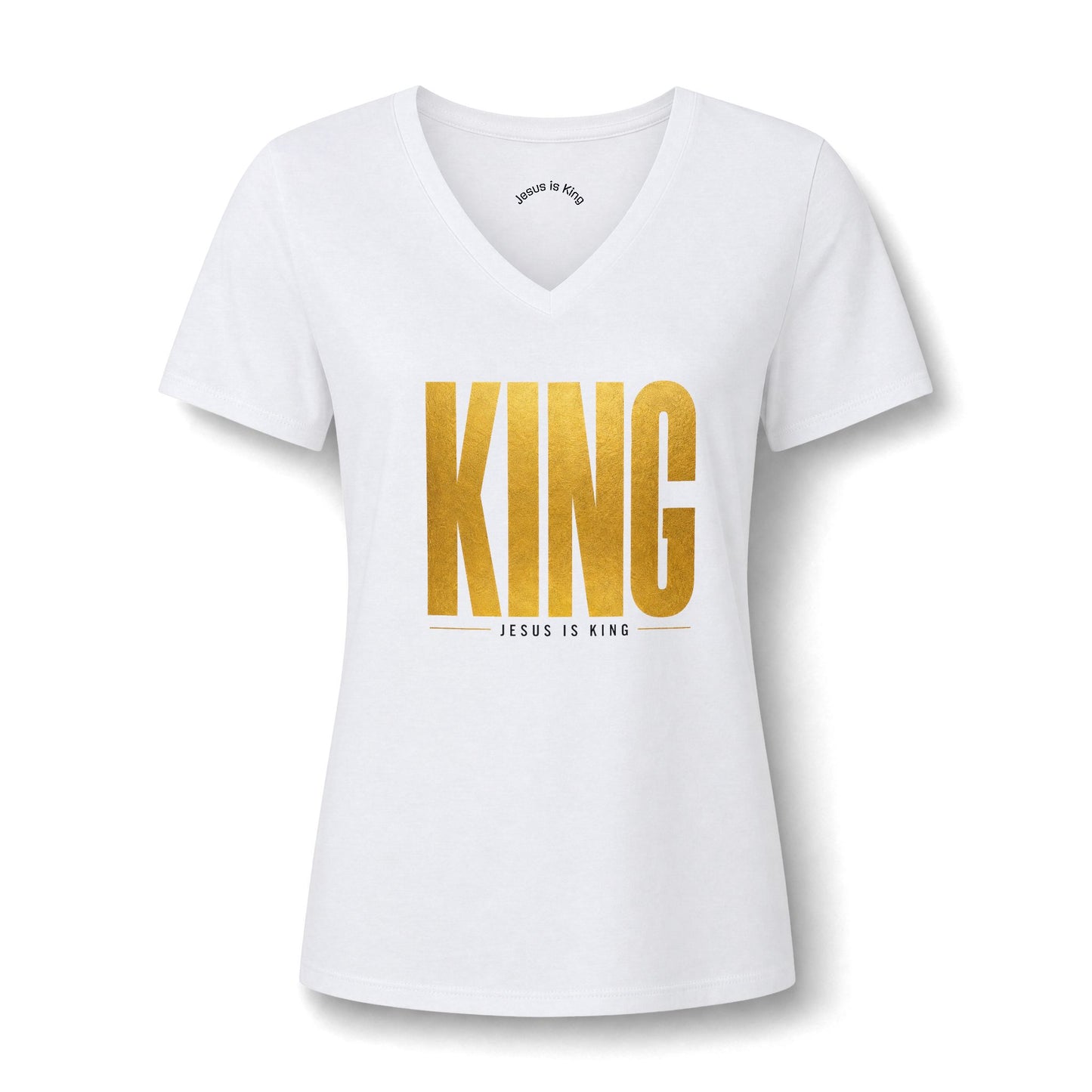 KING Gold V-Neck —Women's Tee