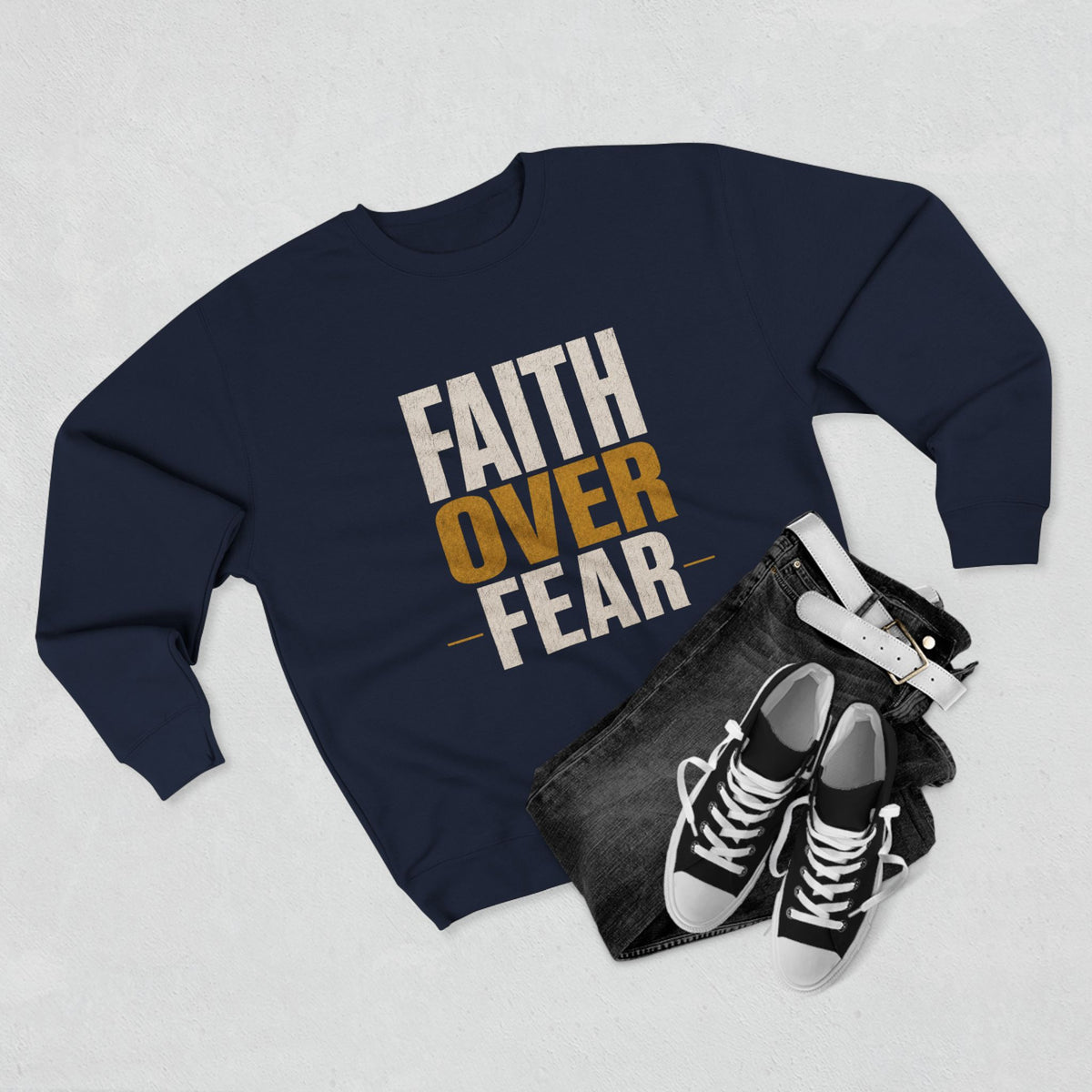 JIK Faith Over Fear Crewneck Sweatshirt