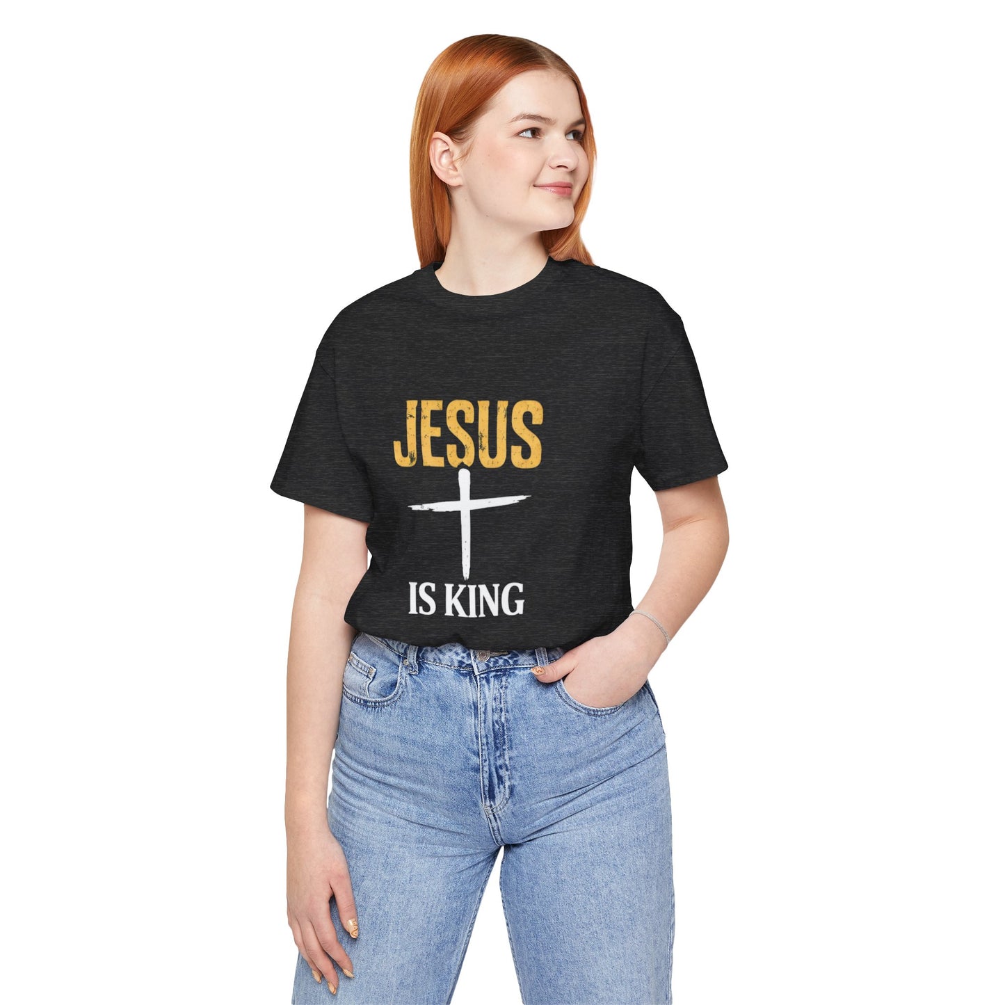 Jesus Is King —Bold Cross Tee