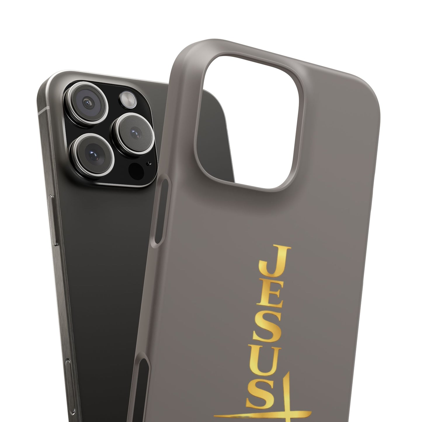 Jesus Is King — Gray Snap Phone Cover