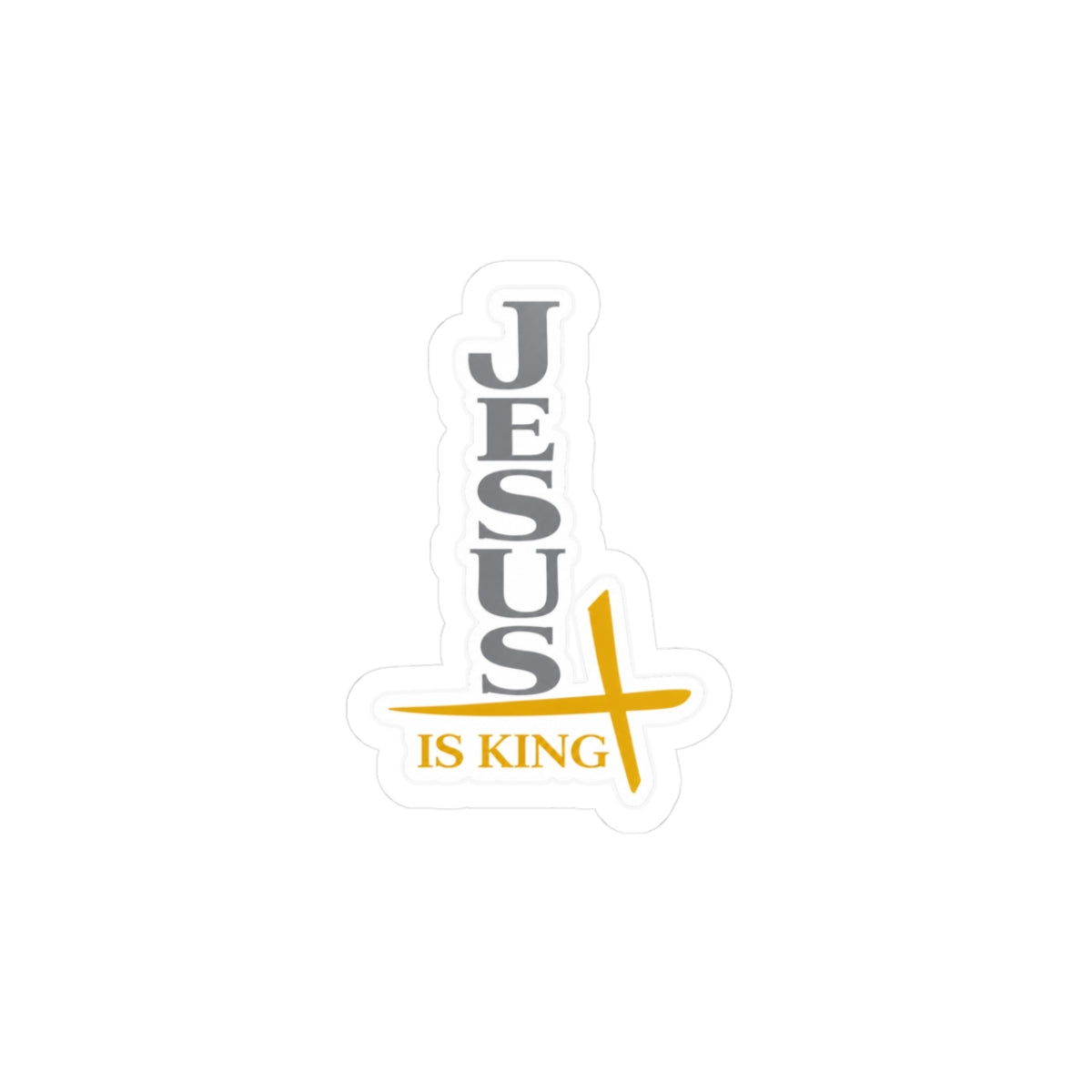 Jesus Is King  — Vertical Decal