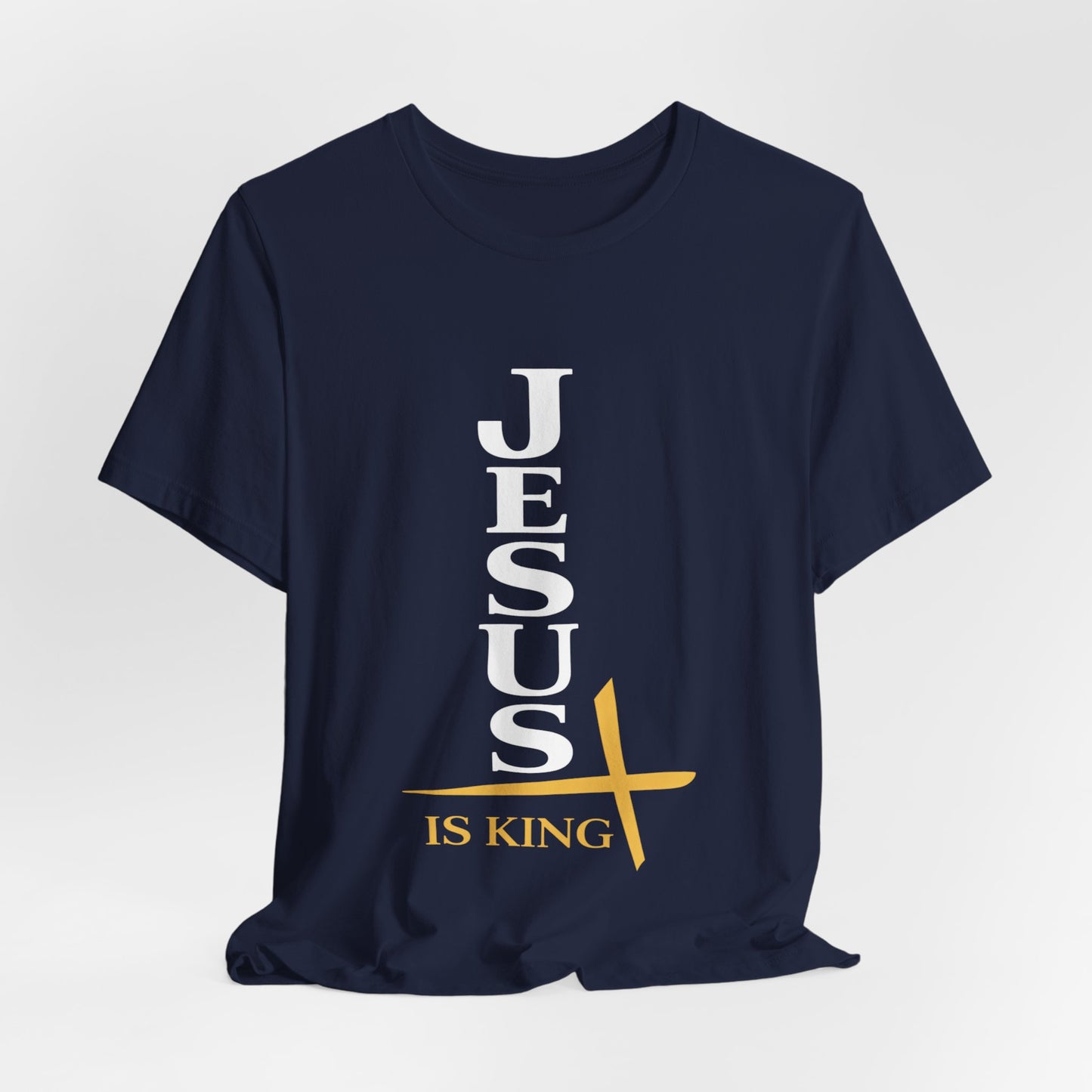Jesus Is King — Vertical Cross Tee (JIK Back)