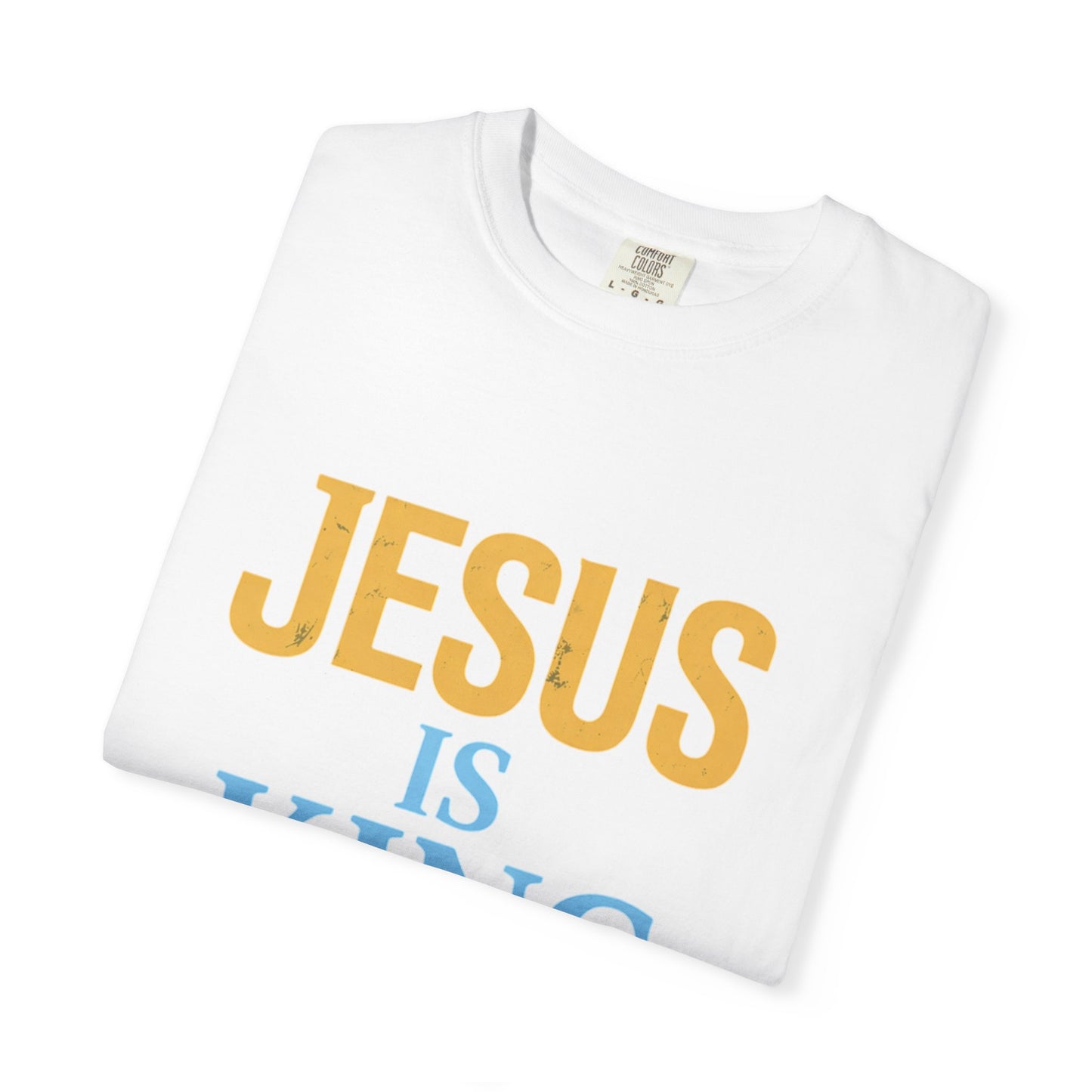 Jesus is King-Classic contrast tee