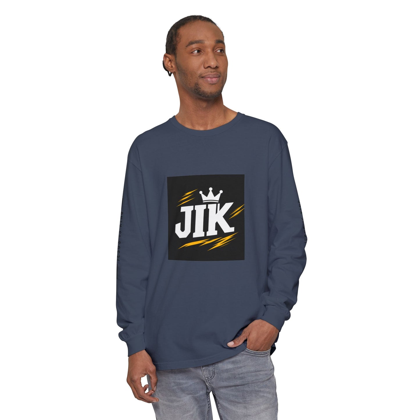 JIK Crown Long Sleeve — Bold Men's Tee