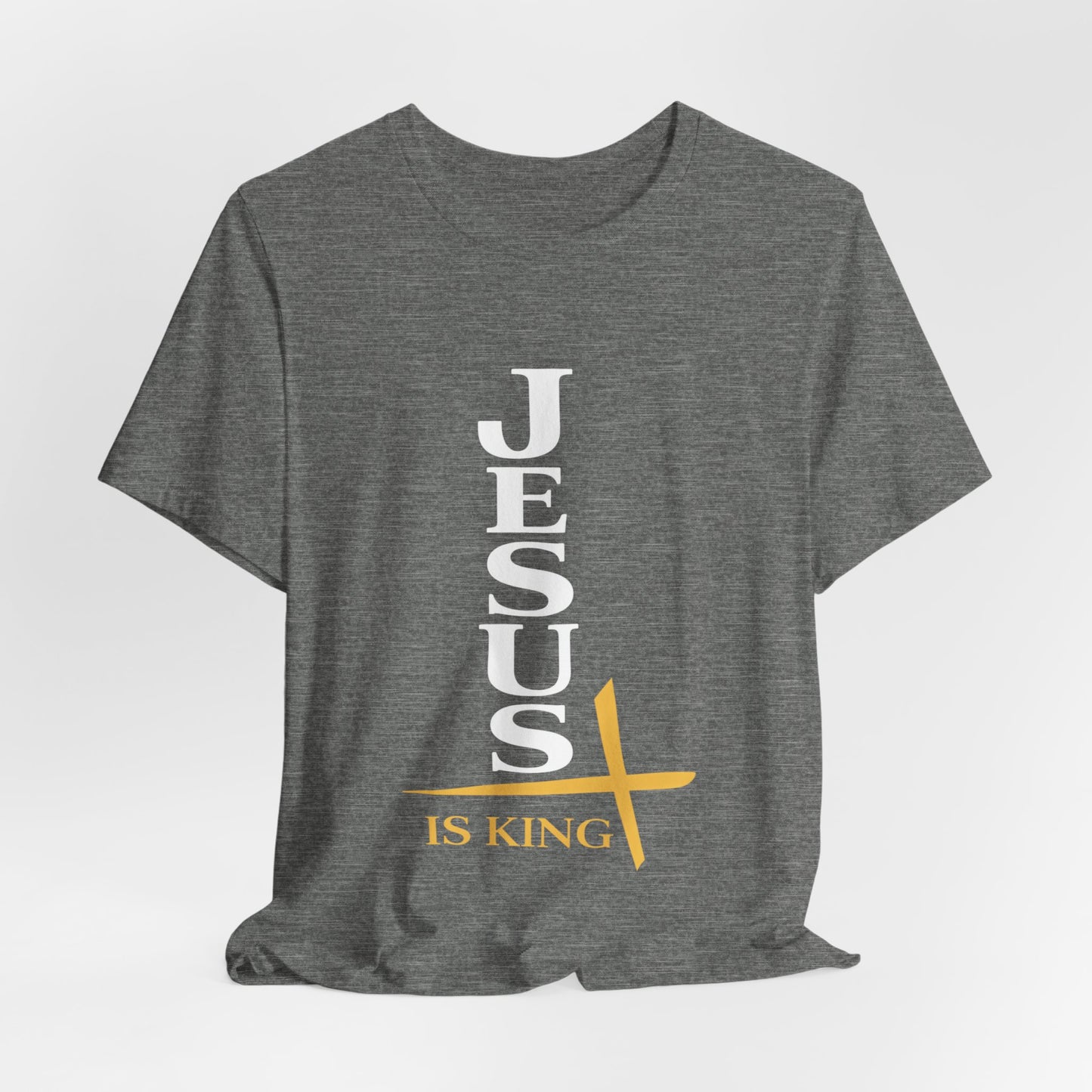 Jesus Is King — Vertical Cross Tee (JIK Back)
