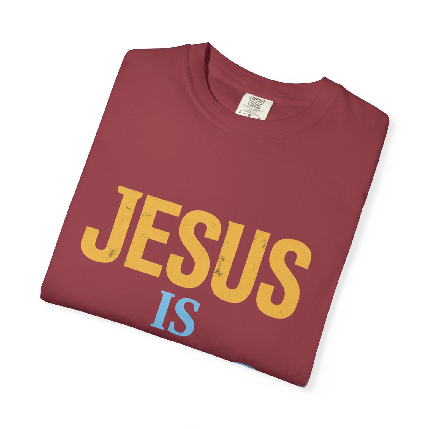 Jesus is King-Classic contrast tee