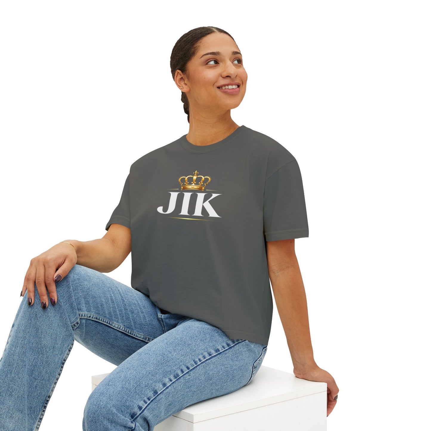 JIK Crowned- Women Boxy Tee