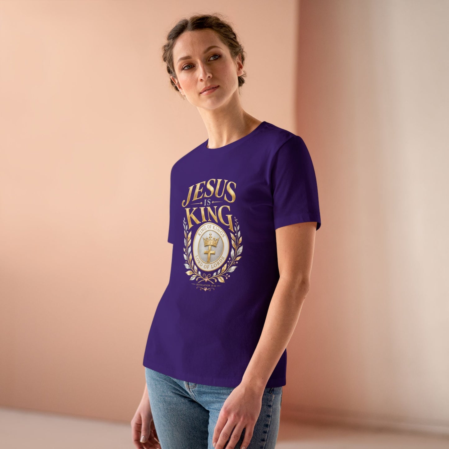 Jesus Is King Crown  —Women's Tee