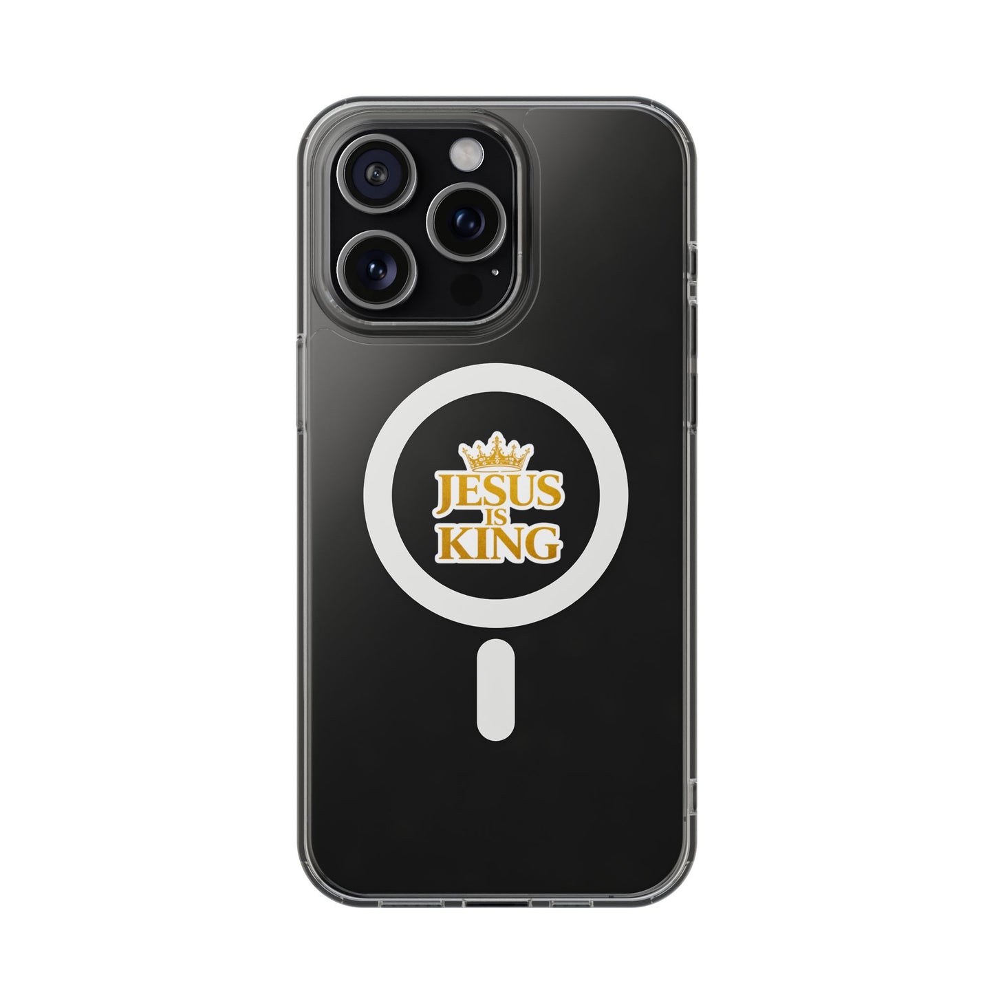 Jesus is King  — Clear Magnetic Phone Case