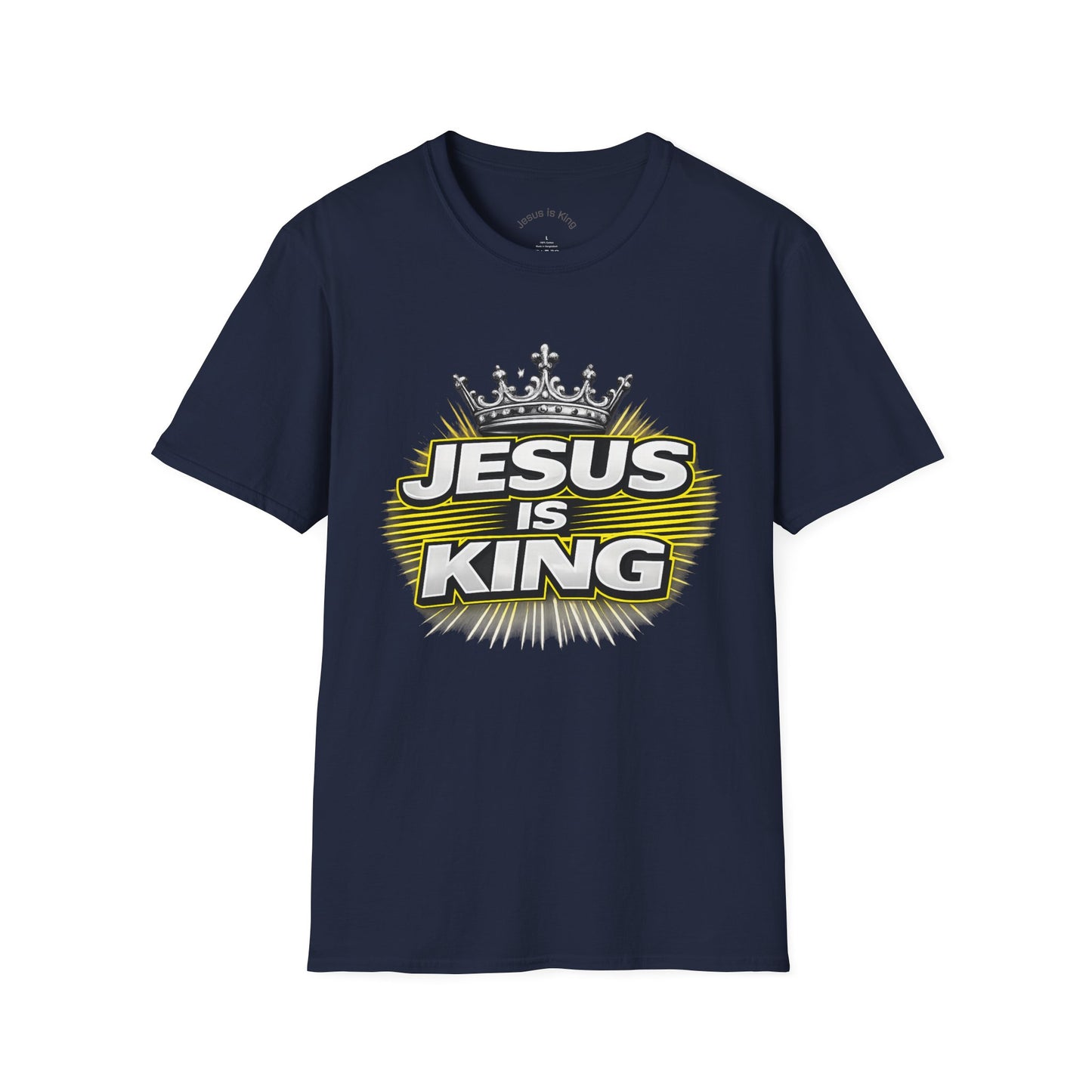 Jesus Is King  — Graphic Tee with Crown