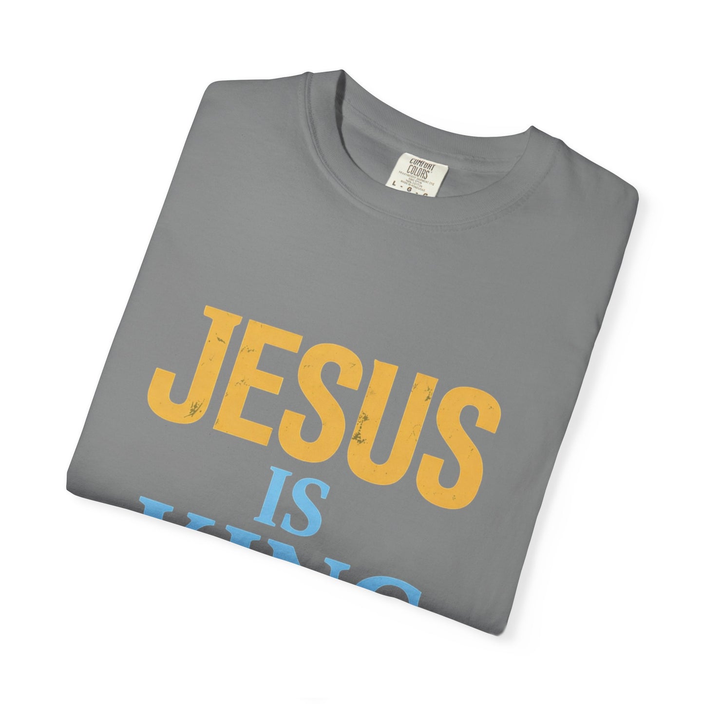 Jesus is King-Classic contrast tee