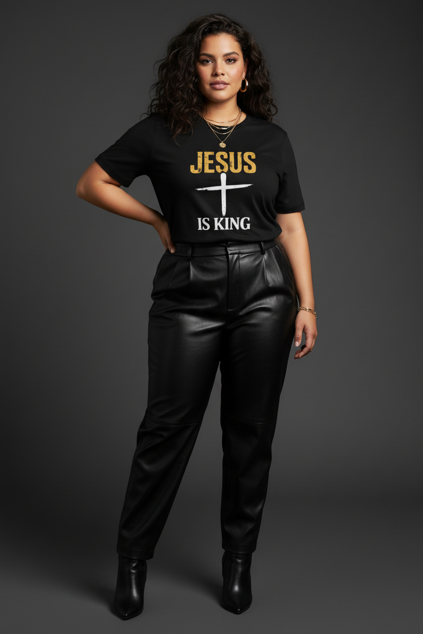 Jesus Is King —Bold Cross Tee