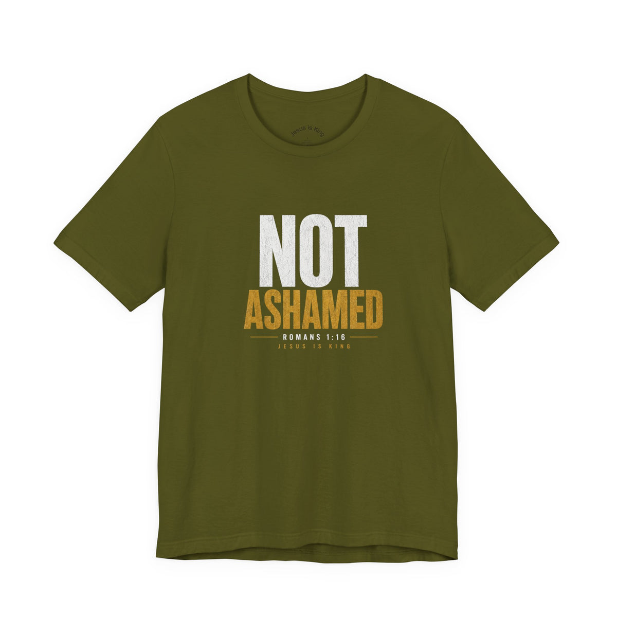 JIK "Not Ashamed" Military Colors Men's Tee