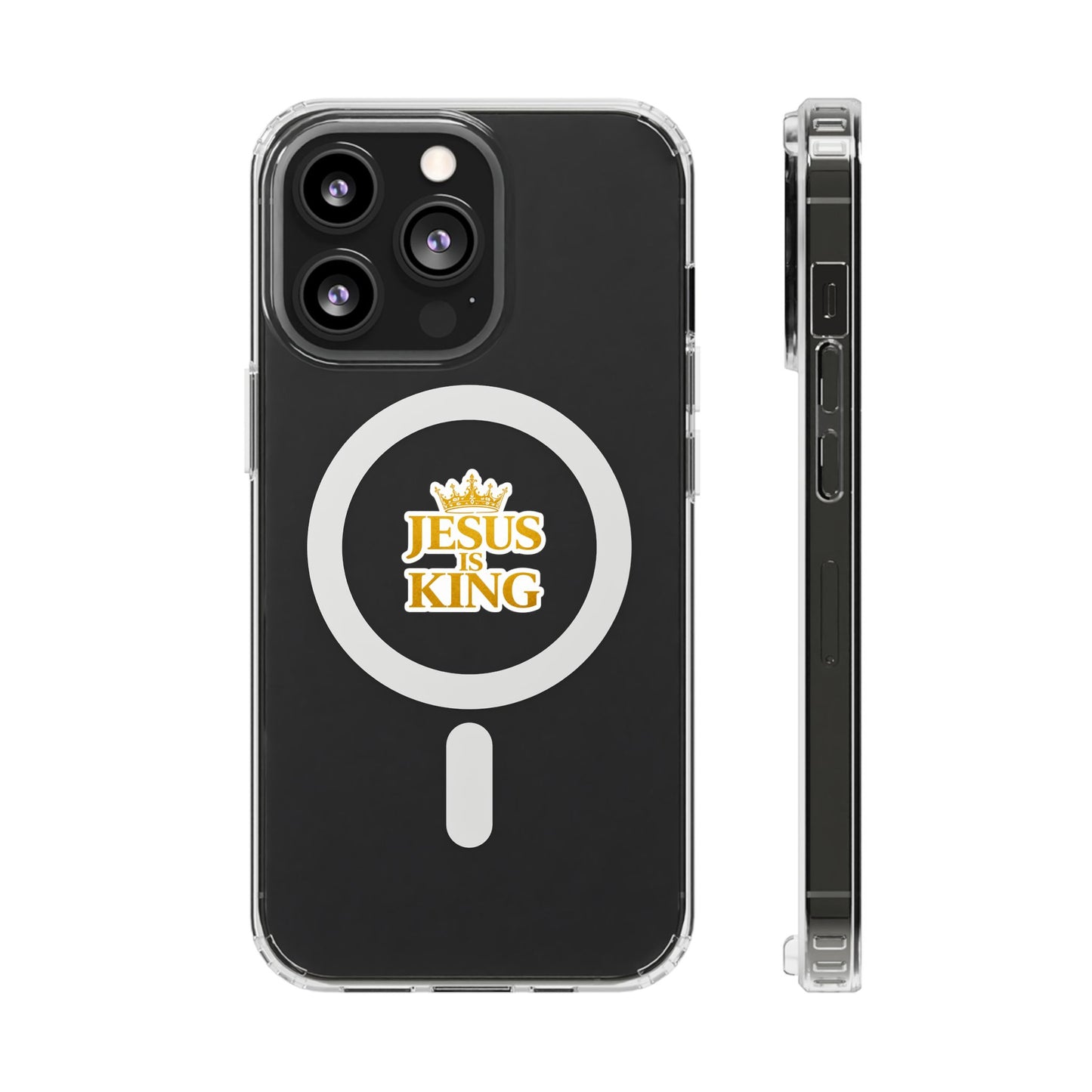 Jesus is King  — Clear Magnetic Phone Case