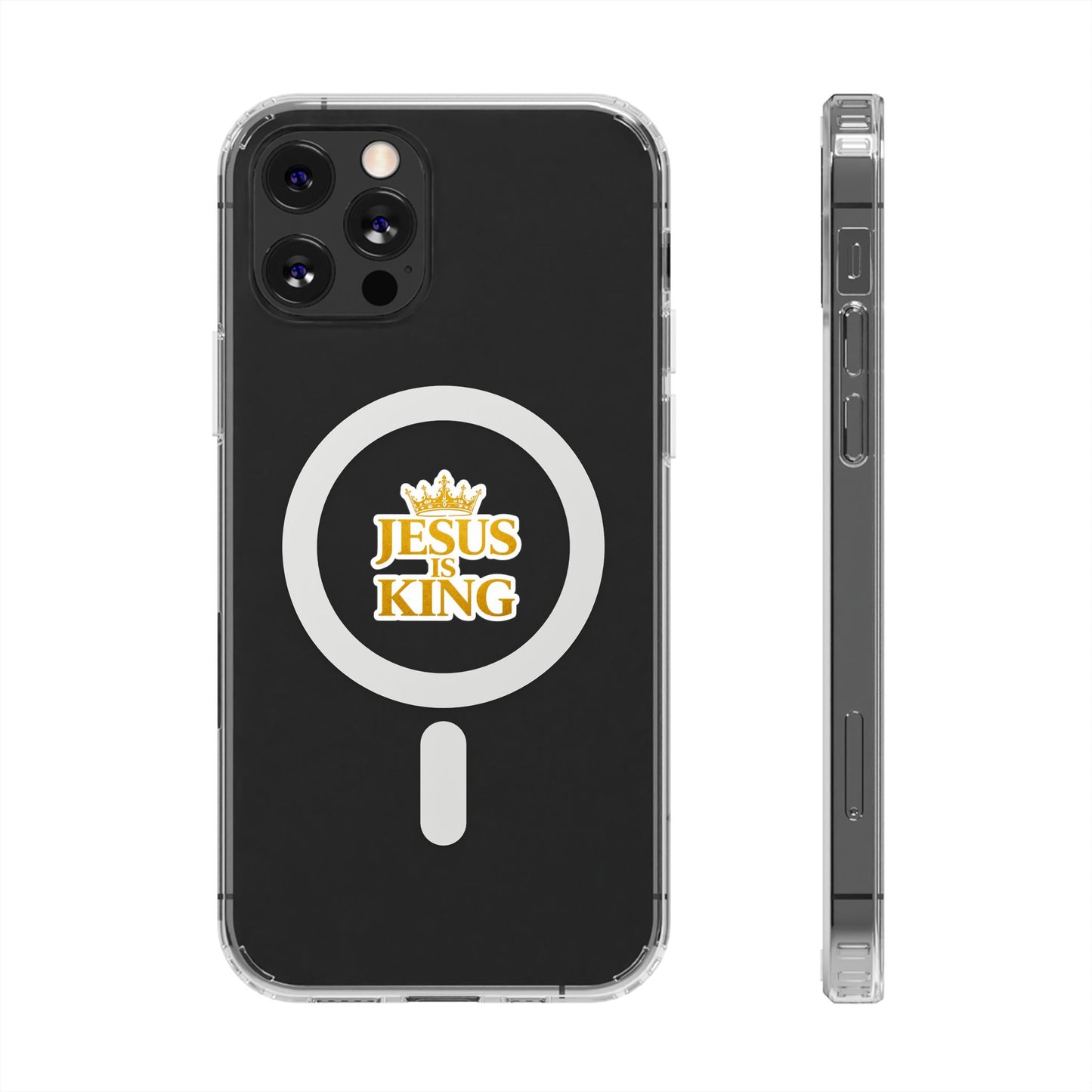 Jesus is King  — Clear Magnetic Phone Case