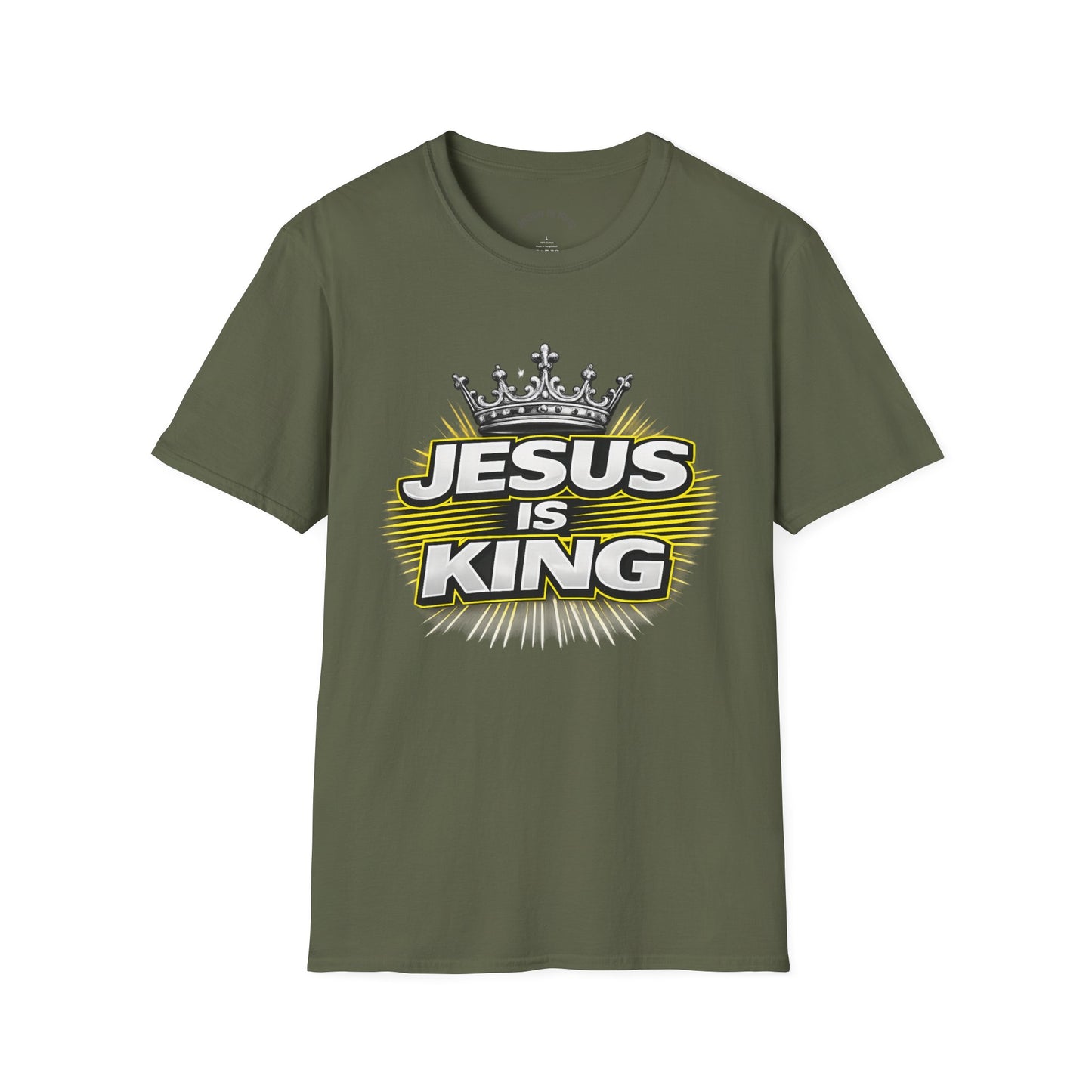 Jesus Is King  — Graphic Tee with Crown