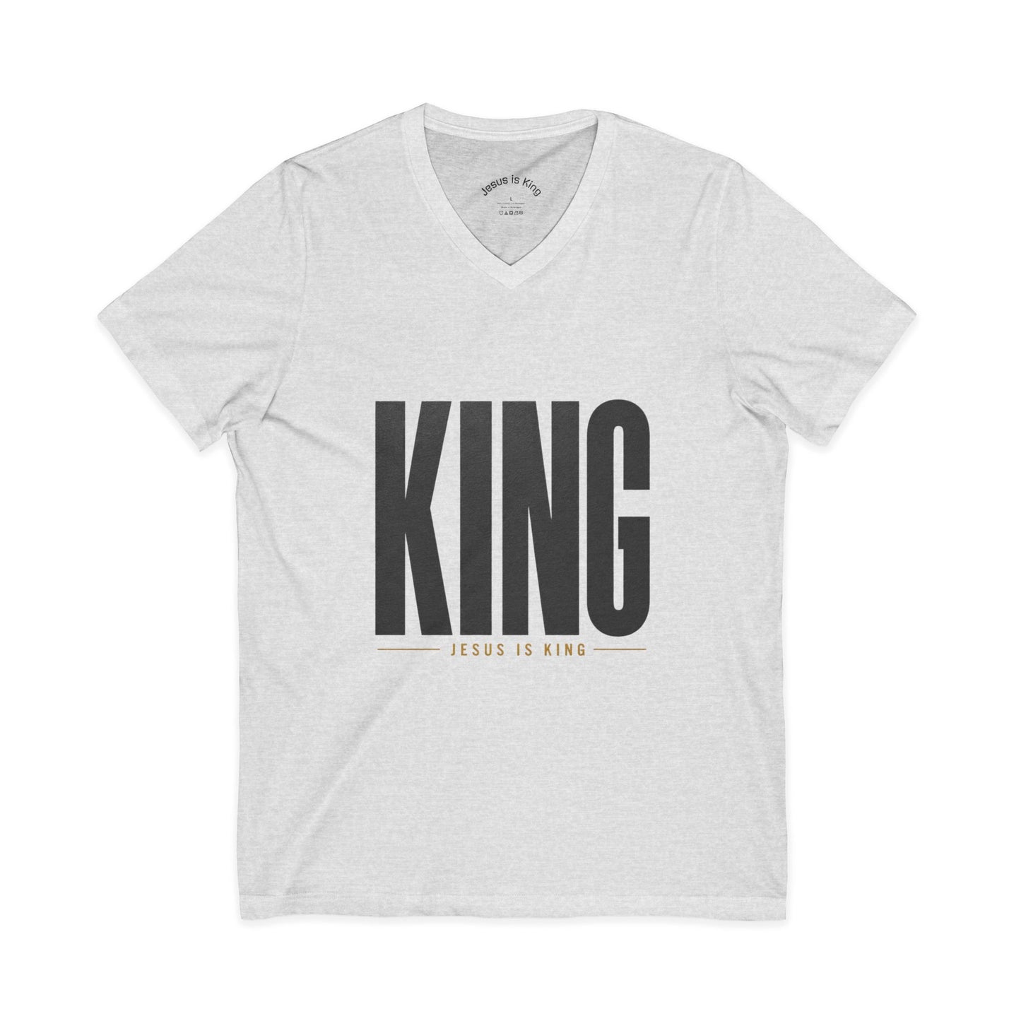 King Jesus Tee — Men’s Gray collection