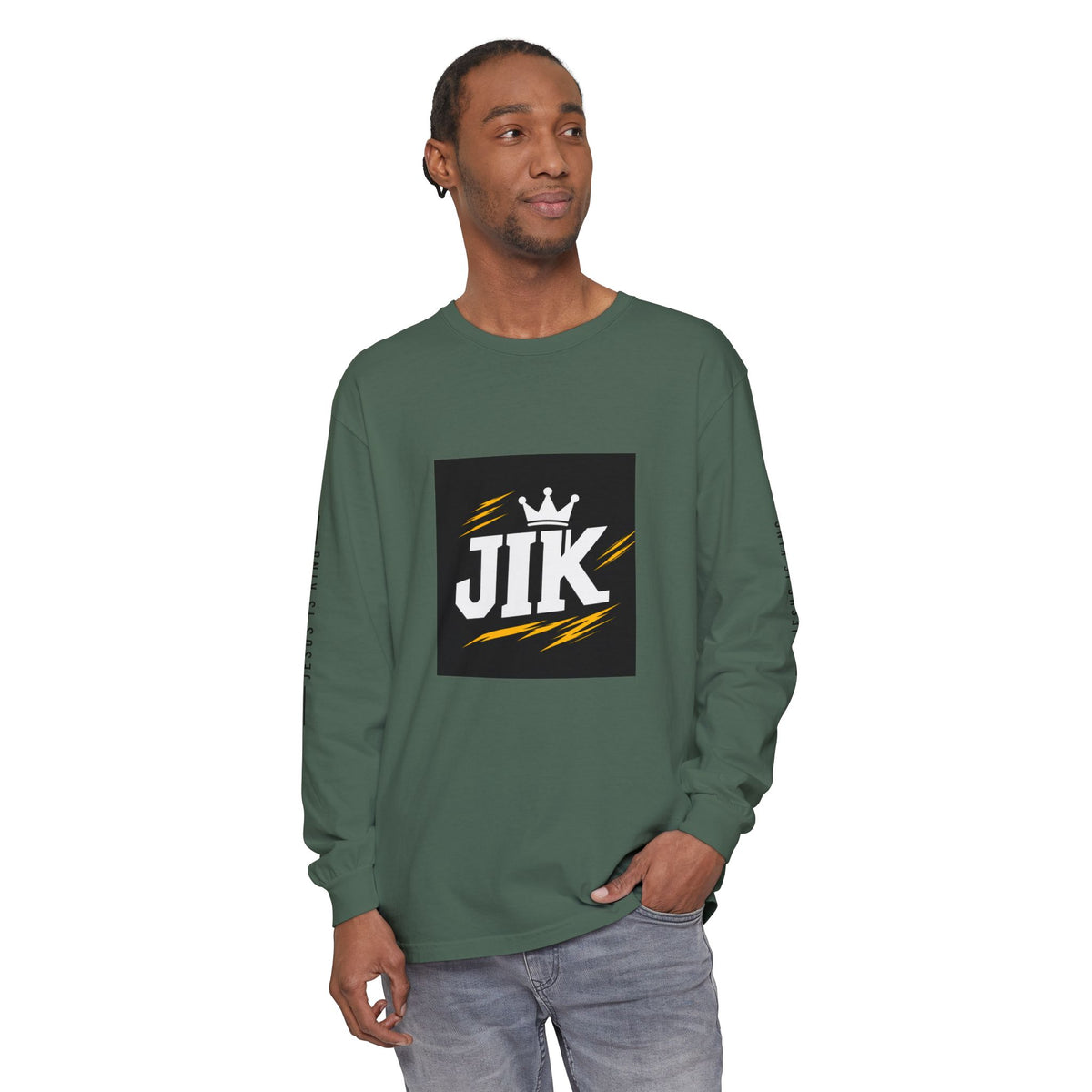 JIK Bold Crown Men's Long Sleeve Tee